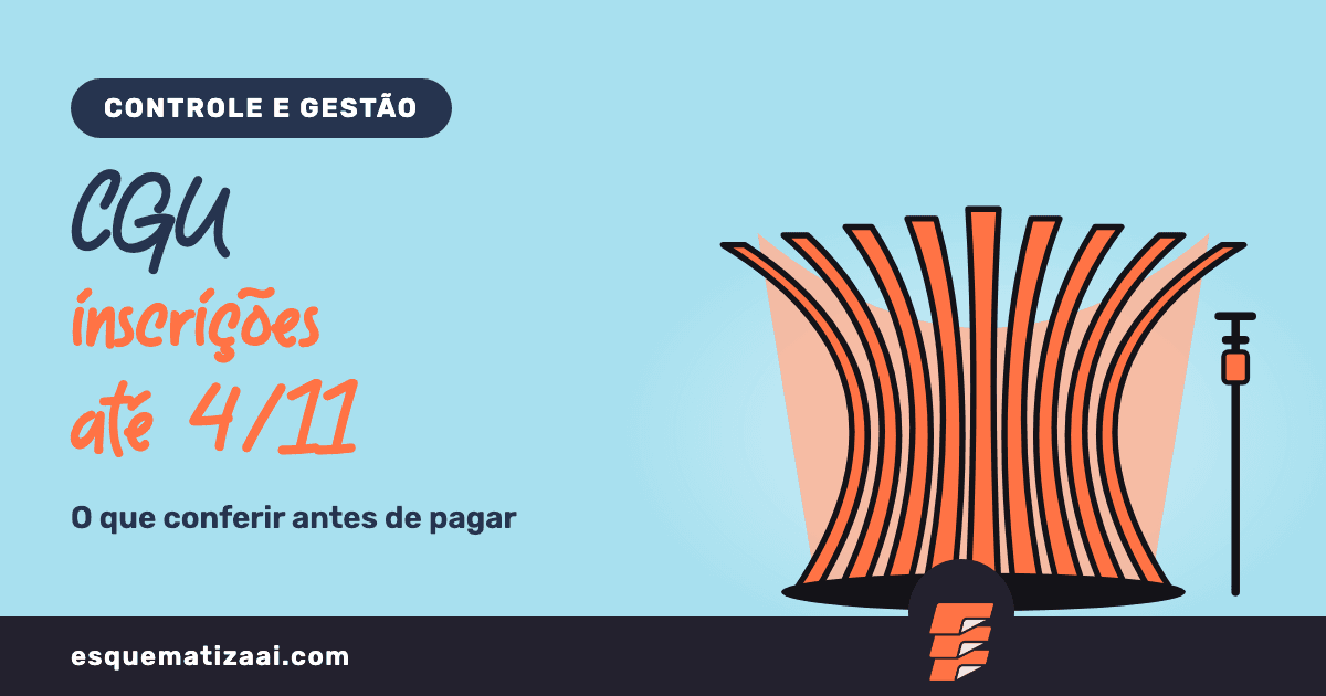 Inscrições do concurso CGU terminam em 4 de novembro: o que conferir antes de pagar