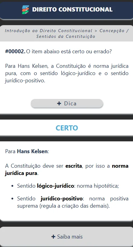 Exemplo de cartão de flashcard do Esquematiza Aí (2 de 4)