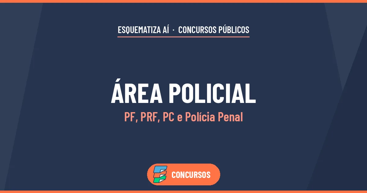 Capa do artigo Concursos da Área Policial: PF, PRF, PC, Polícia Penal e como estudar