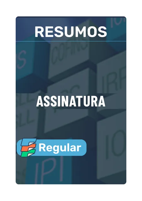 Capa de Assinatura Resumos Regular