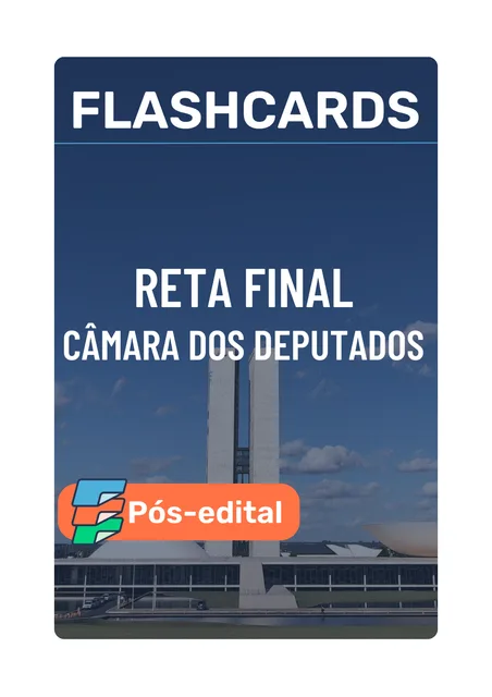 Capa de Combo Flashcards Câmara dos Deputados