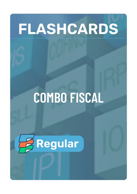 Capa de Combo Flashcards Fiscal Regular
