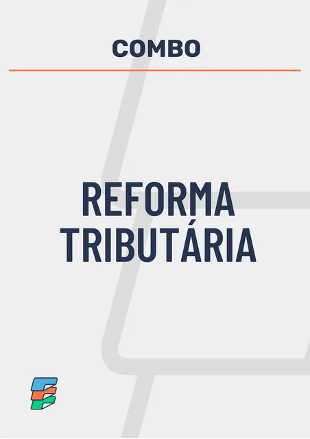 Capa de Combo Reforma Tributária (Resumo + Flashcards + Vade Mecum + Questões inéditas literais)