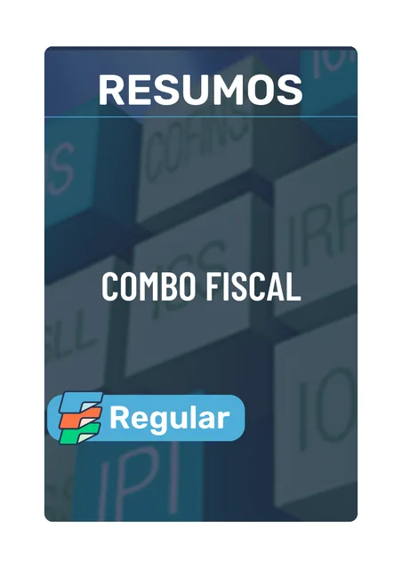 Capa de Combo Resumo Fiscal Regular
