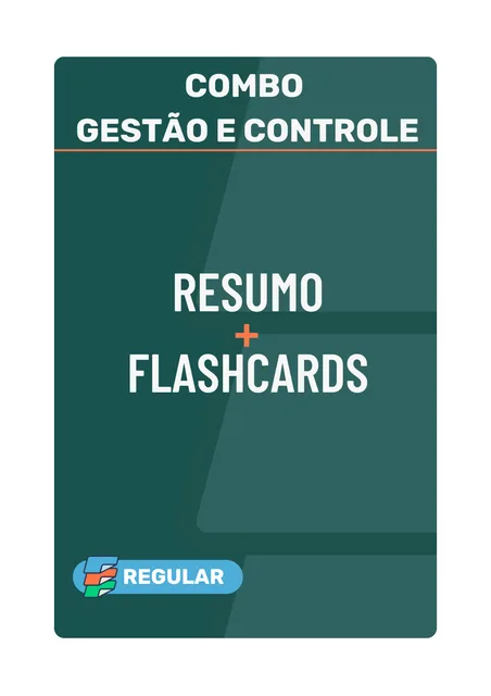 Capa do material Combo Resumos + Flashcards Controle Regular