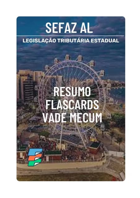 Capa de Combo Legislação Tributária Estadual SEFAZ-AL