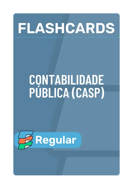 Capa de Flashcards Isoladas Contabilidade Pública (CASP)