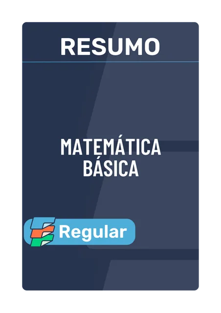 Capa de Resumo de Matemática Básica