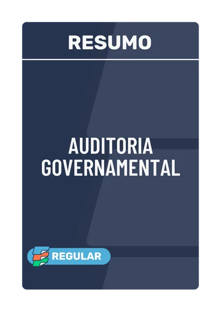 Capa de Resumo Isolada Auditoria Governamental