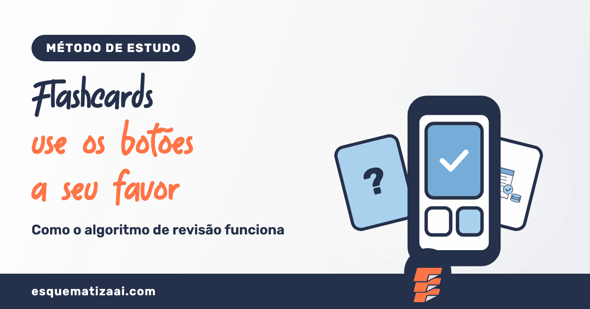 Algoritmo de revisão de flashcards: como usar os botões a seu favor