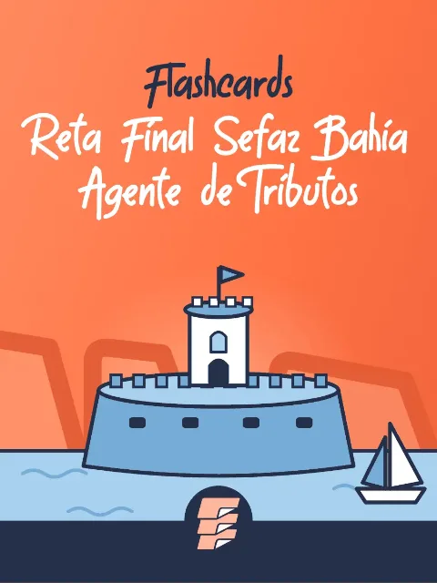 Capa de Flashcards Reta Final SEFAZ-BA Agente de Tributos Estaduais